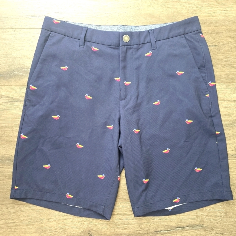 Bonobos Duck Golf Mens 32 Inseam 10" Blue Lightweight Casual Travel Vacation